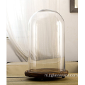 Handgeblazen helder glas Home Decor glazen stolp koepel